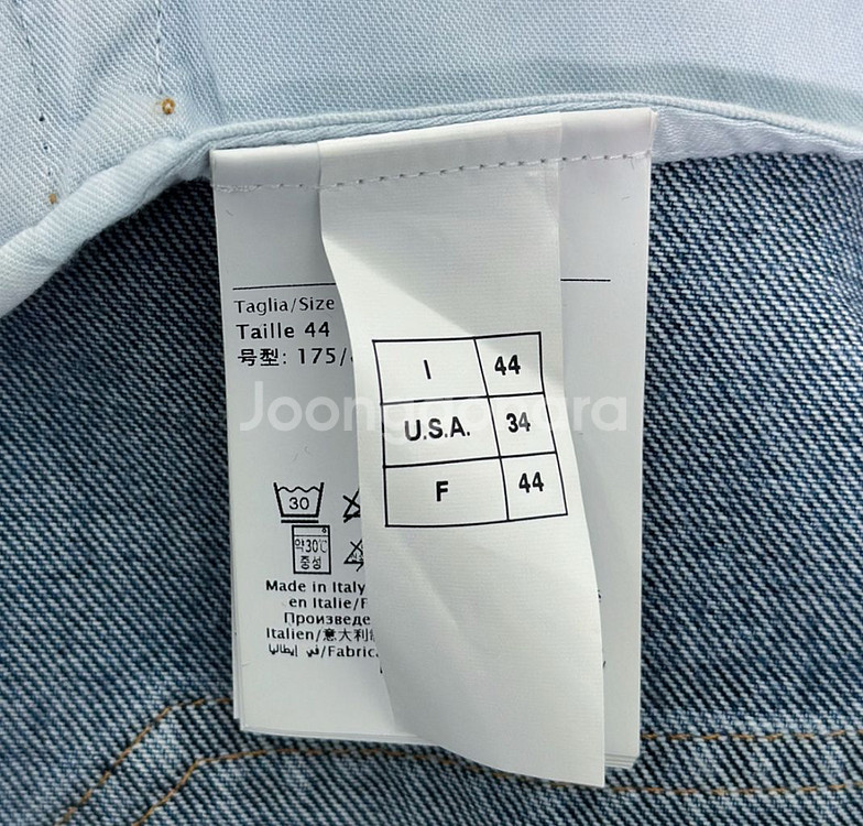 [44] 발렌티노 남성 까르피 더블 포켓 V 빅로고 데님 청셔츠 자켓--7