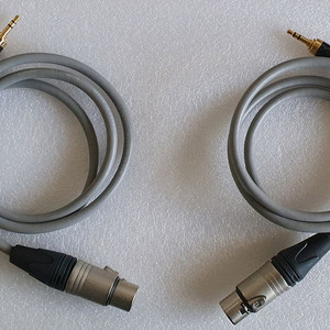 XLR 케이블 (3.5mm, 1M) 2개