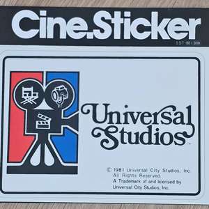 1981년 유니버셜 스튜디오 Cine 스티커 2장