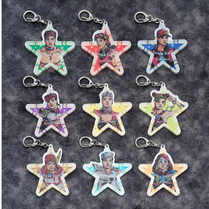 판매) 죠죠 월드 죠죠의 기묘한 모험 아크릴 키링 키홀더