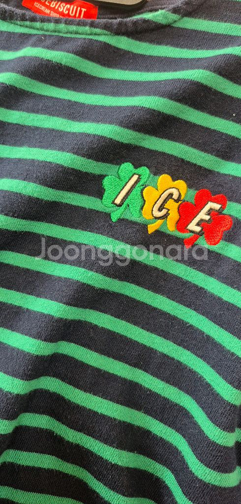 아이스비스킷 스트라이프 티셔츠155--3