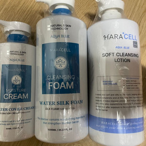 하라셀 클렌징폼/ 클렌징로션/ 워터커버크림 미개봉