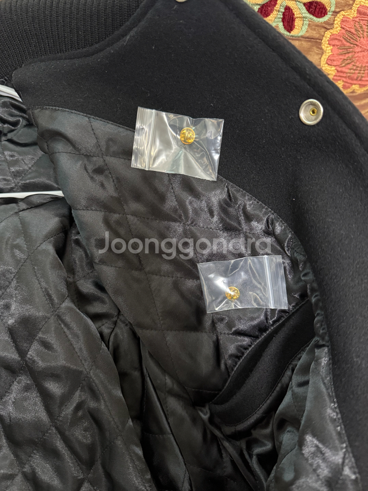 슈프림 타이거 바시티 자켓 블랙 L--4