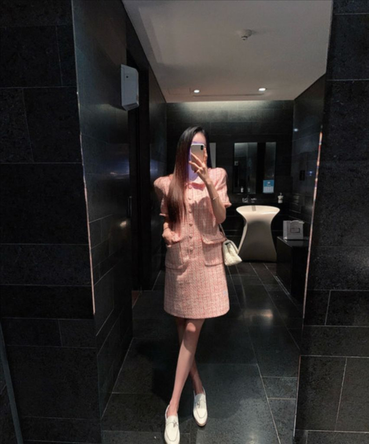 로즈팩토리 펄 트위드 드레스 로즈니 아네로즈 원피스 로아르--1