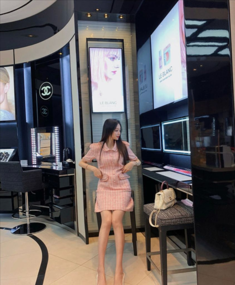 로즈팩토리 펄 트위드 드레스 로즈니 아네로즈 원피스 로아르--4