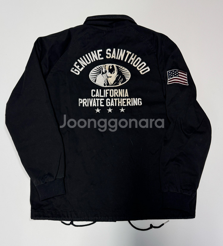세인트페인 성조기 뒷 프린팅 코치 자켓 L--0