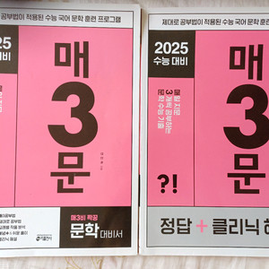 2025 수능 대비 문학 교재 세트