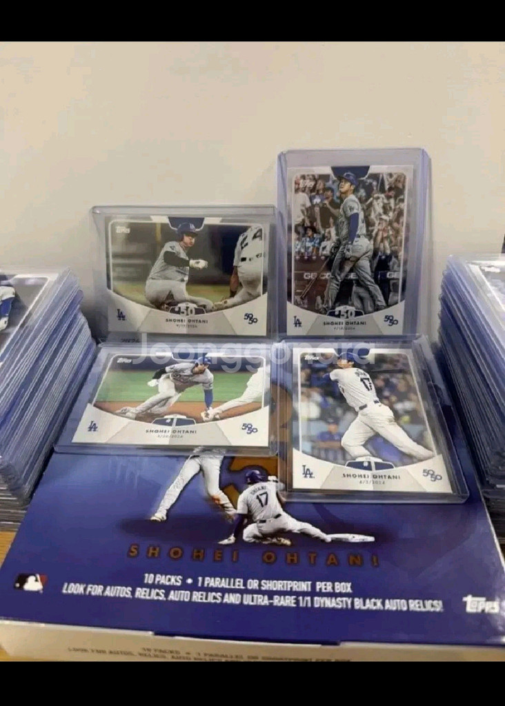 오타니 50-50 100장 풀세트 올 탑로더 Topps 카드--0