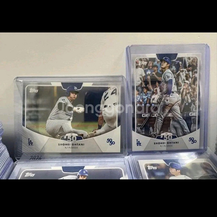 오타니 50-50 100장 풀세트 올 탑로더 Topps 카드--1