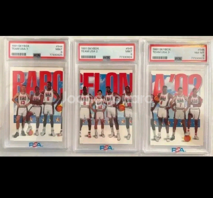 psa 1992 미국 농구 드림팀 카드 세트 조던 매직 말론--0