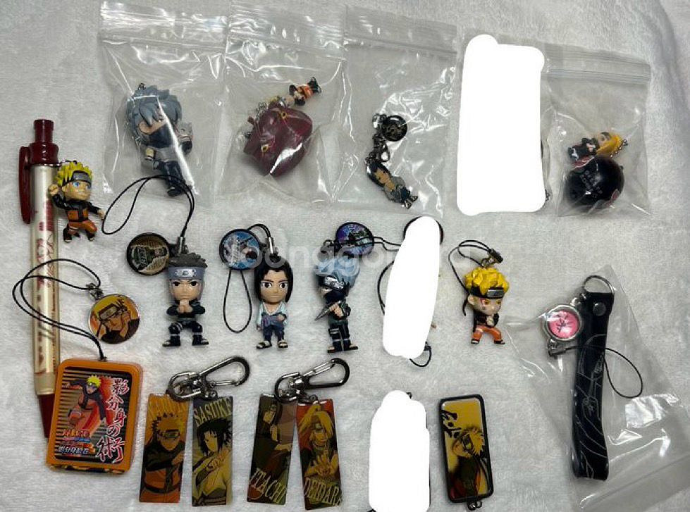 나루토 고전 키링 스트랩 13종 일괄 방울 스윙 사스케 데이다라 야마토 카카시 이타치--0