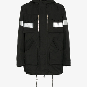 Neil Barrett reflective hooded parka