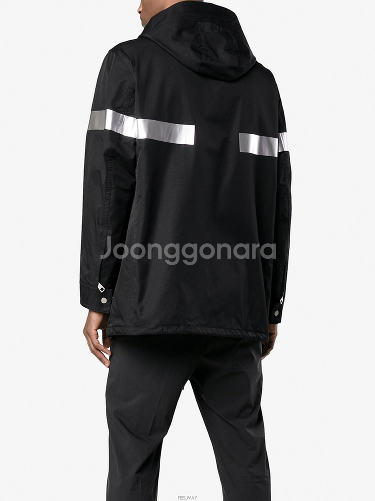 Neil Barrett reflective hooded parka--2