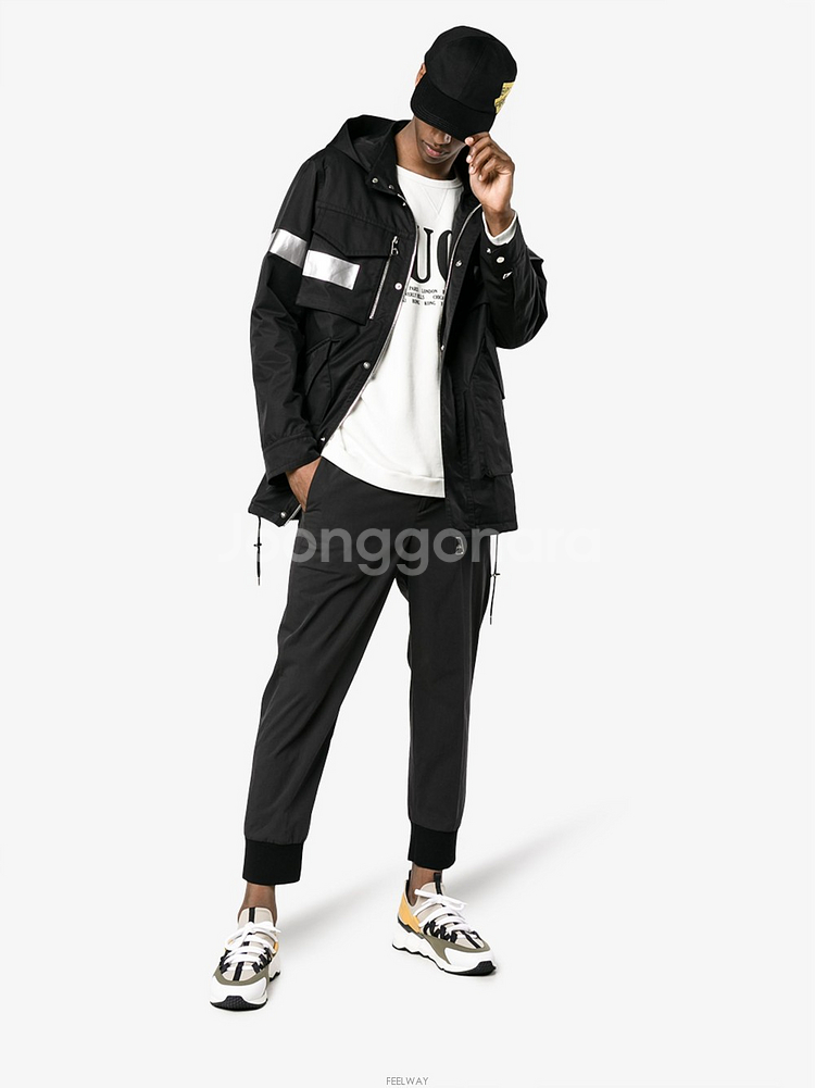 Neil Barrett reflective hooded parka--5