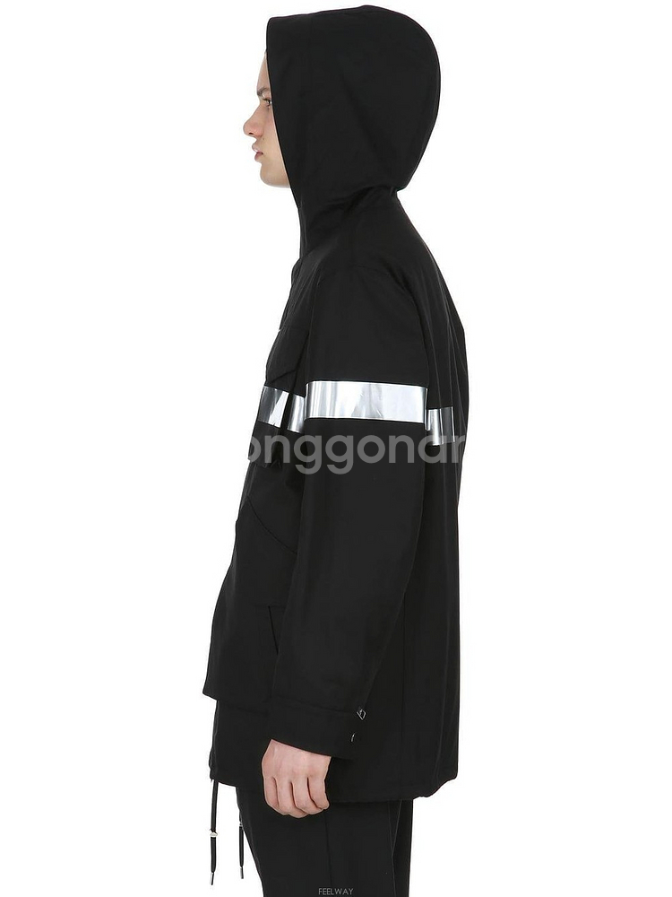 Neil Barrett reflective hooded parka--6