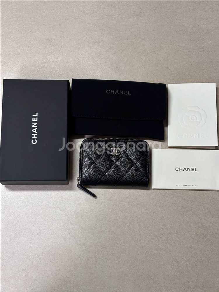 샤넬 클래식 동전지갑 은장(정품, 새상품)--0