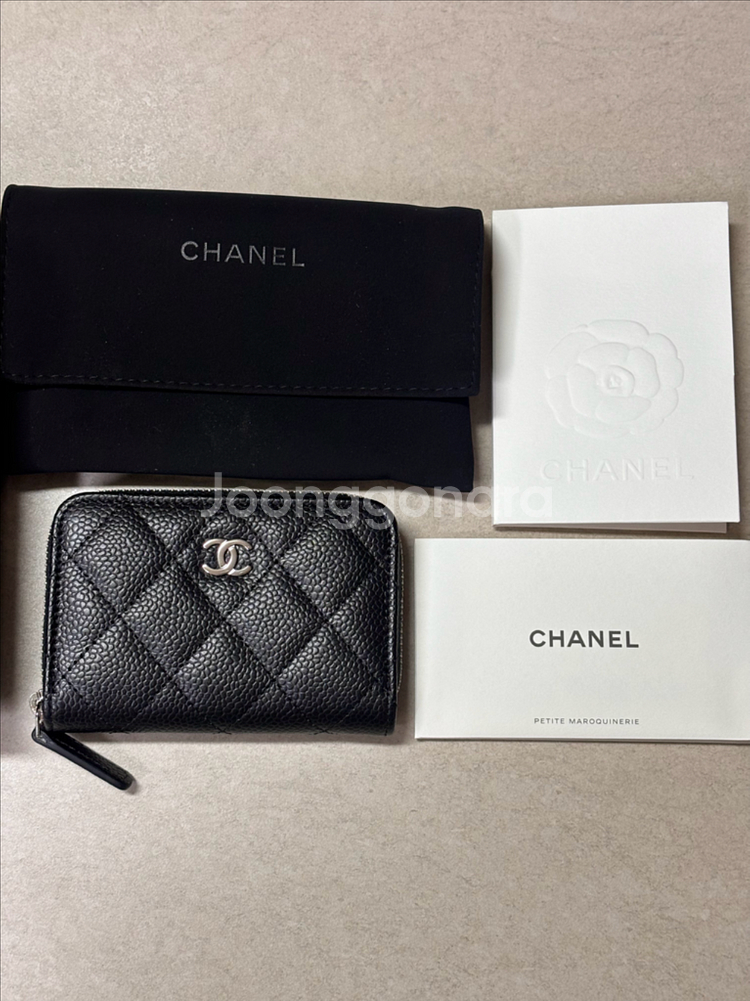 샤넬 클래식 동전지갑 은장(정품, 새상품)--1