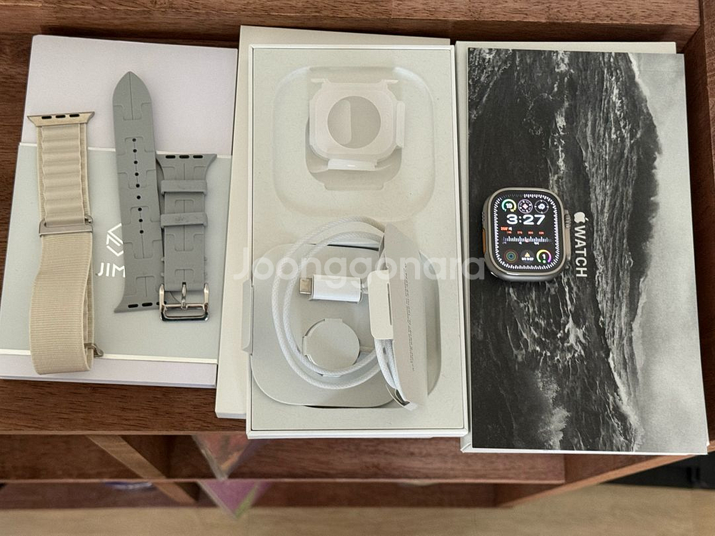 애플워치 울트라2 49mm 티타늄 S급 97% 풀박스 + 스트랩 61만--1