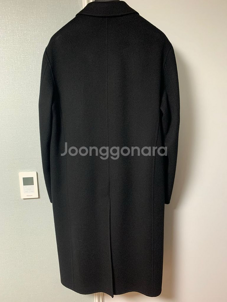 타임옴므 핸드메이드 더블코트 블랙 100 사이즈 싸게 팝니다--2
