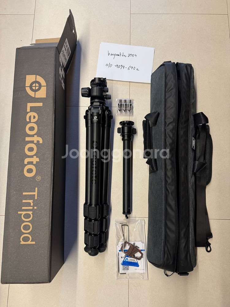 레오포토 LG-324C + LH-40R 카본 가브리엘 블랙버전 루시퍼 하이엔드 삼각대입니다.--0