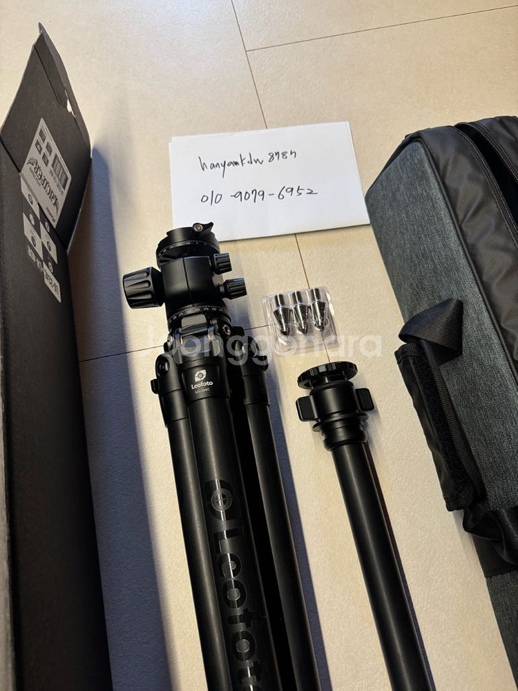 레오포토 LG-324C + LH-40R 카본 가브리엘 블랙버전 루시퍼 하이엔드 삼각대입니다.--1