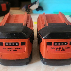 힐티 36V 리튬배터리 2개 세트 내용필톡
