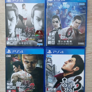 ps4 플스4 용과같이 제로 극 극2 3 4종 일괄판매