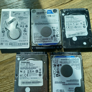 노트북용 1테라 슬림 하드디스크 일괄