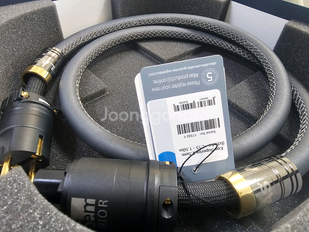 오디오 케이블, 아틀라스케이블 Eos4.0em Superior 최상급 파워케이블 팝니다.--1