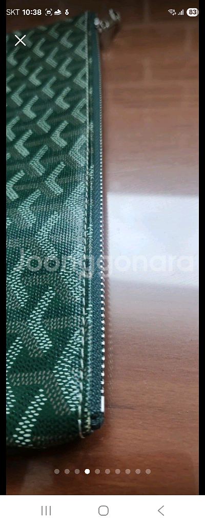 시그니처 패턴 클러치백고야드 세나 클러치(그린)/정품/신품급/급처--2