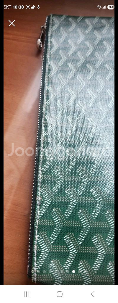 시그니처 패턴 클러치백고야드 세나 클러치(그린)/정품/신품급/급처--6