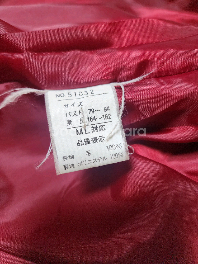 여성 레드 롱 코트--5