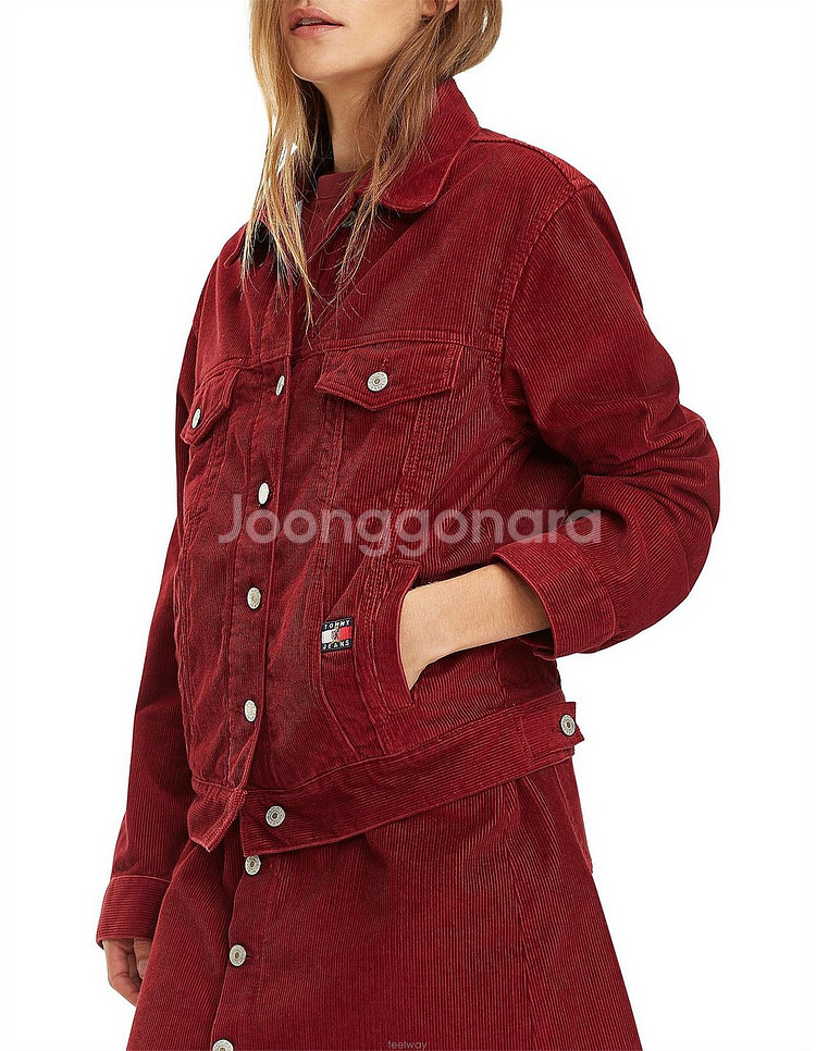 TOMMY HILFIGER Corduroy Crest Logo Jacket--0