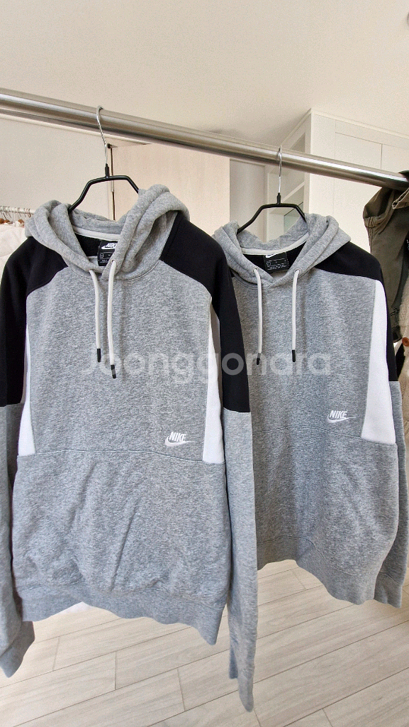 나이키 기모후드티 M 하고 L 2장--9