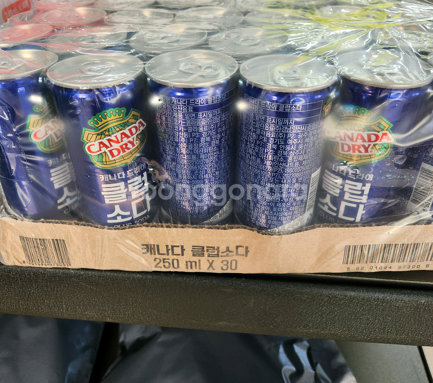 캐나다드라이 클럽소다 250ml 30캔--0