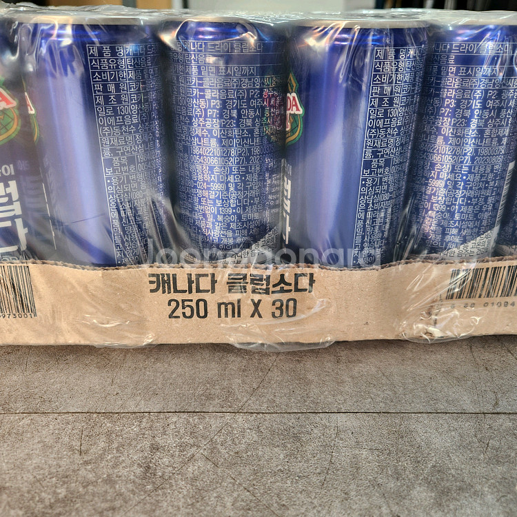 캐나다드라이 클럽소다 250ml 30캔--3