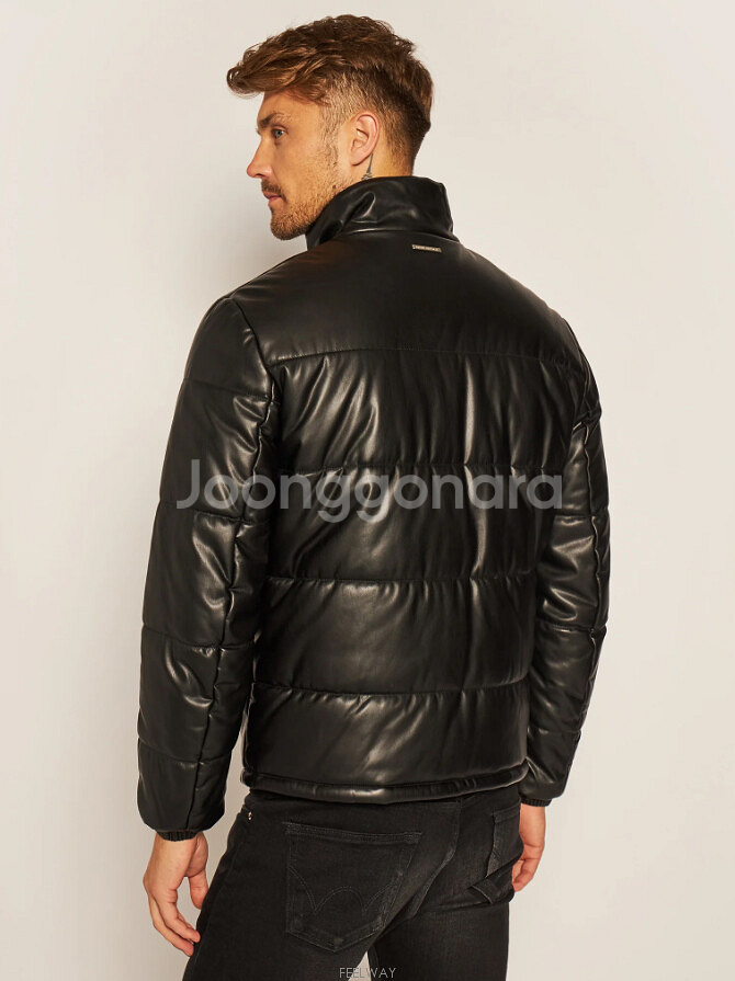 남성 가죽패딩 점퍼--3