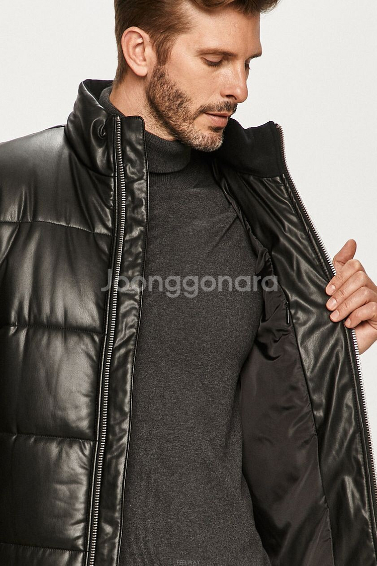 남성 가죽패딩 점퍼--6