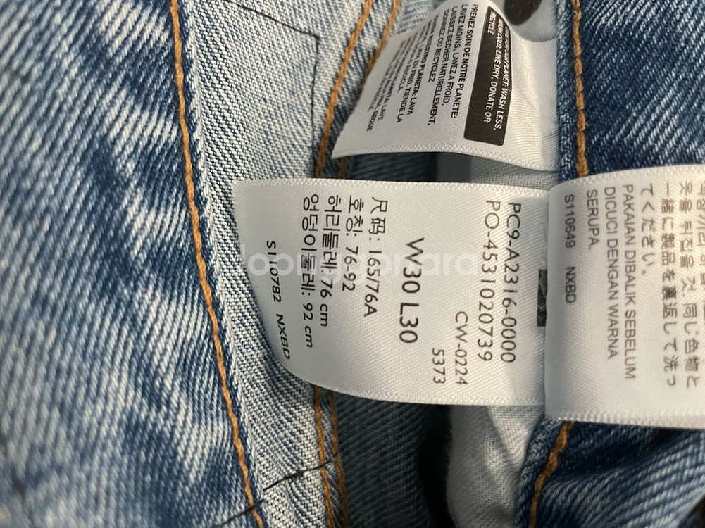 리바이스 배기진 루즈핏 30x30 (568,578)--7