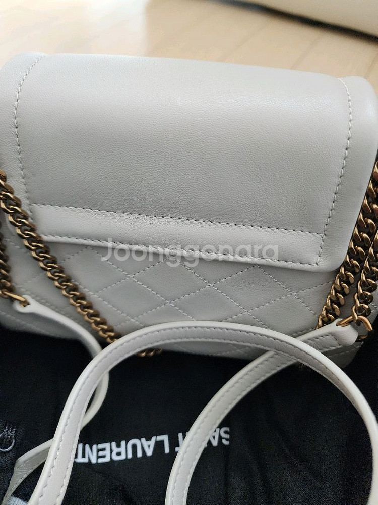 ysl 생로랑 노리타백 미니 크로스 토트 겸용 빈티지화이트--1