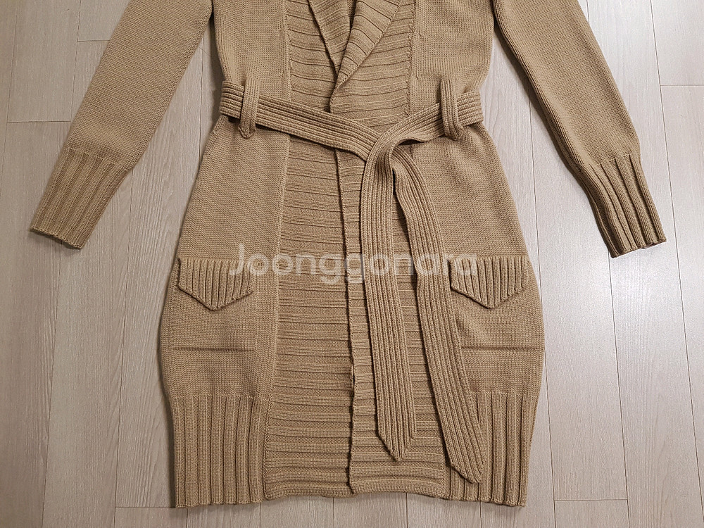 버버리 정품 니트 롱가디건--4