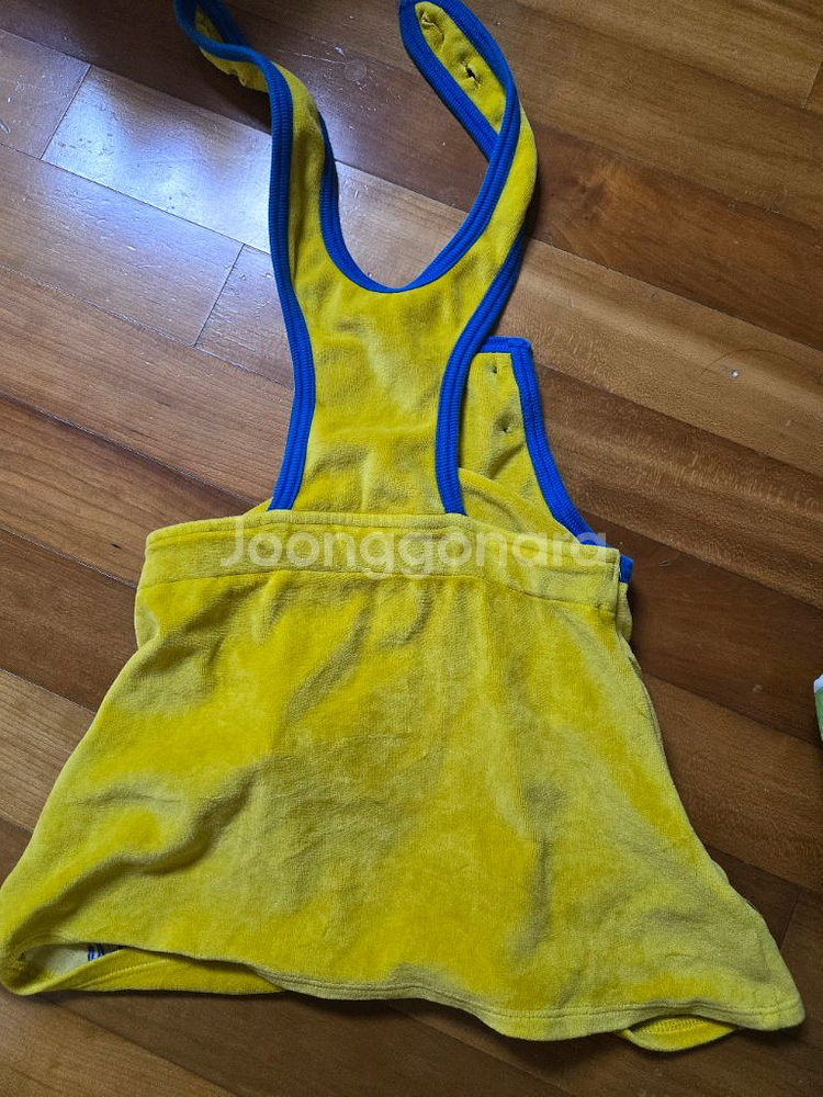 alba 오리지날 멜빵 벨벳 원피스 98센치 (돌~36개월)--3