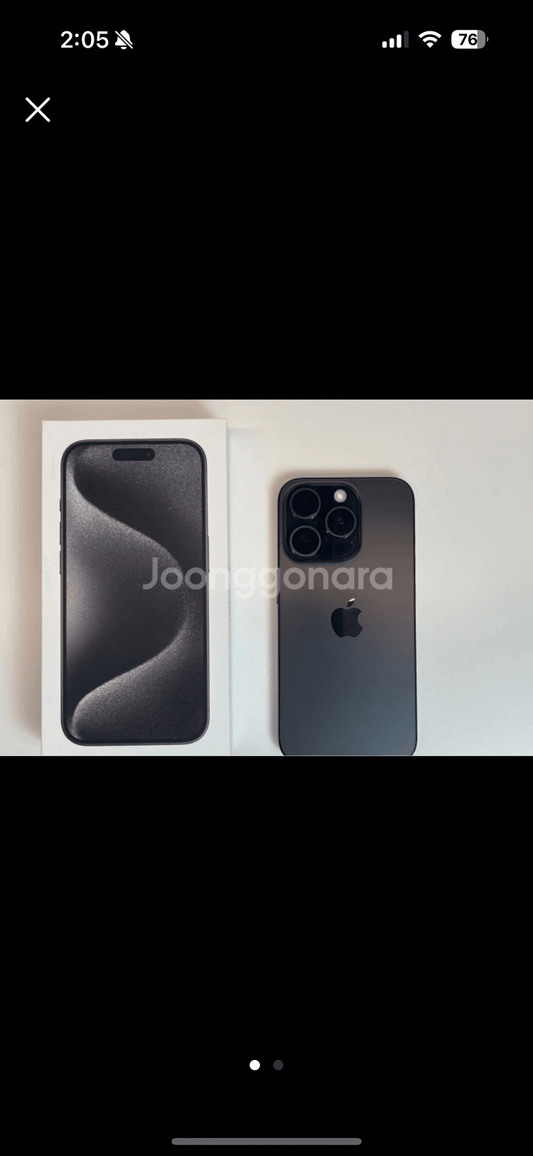 아이폰 15프로 블랙 128기사--0