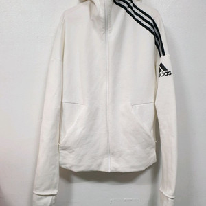 아디다스 흰색 ZNE 후드집업 3ST M사이즈