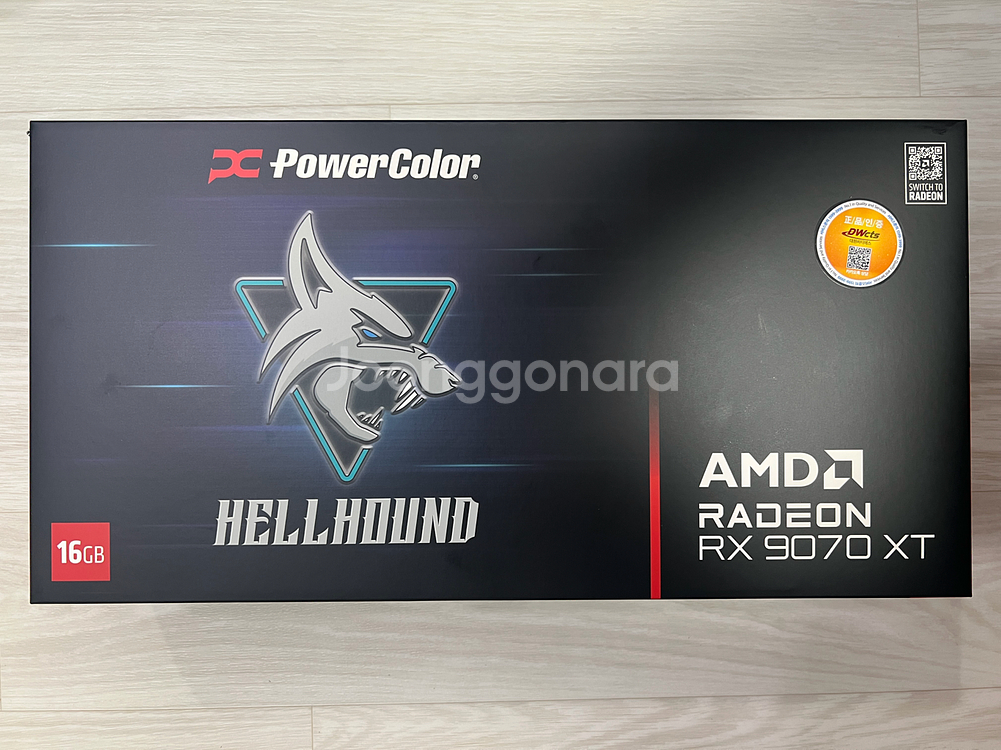 RX 9070 XT (RTX 5070TI 급) 헬하운드 파워컬러 그래픽카드 AMD--0