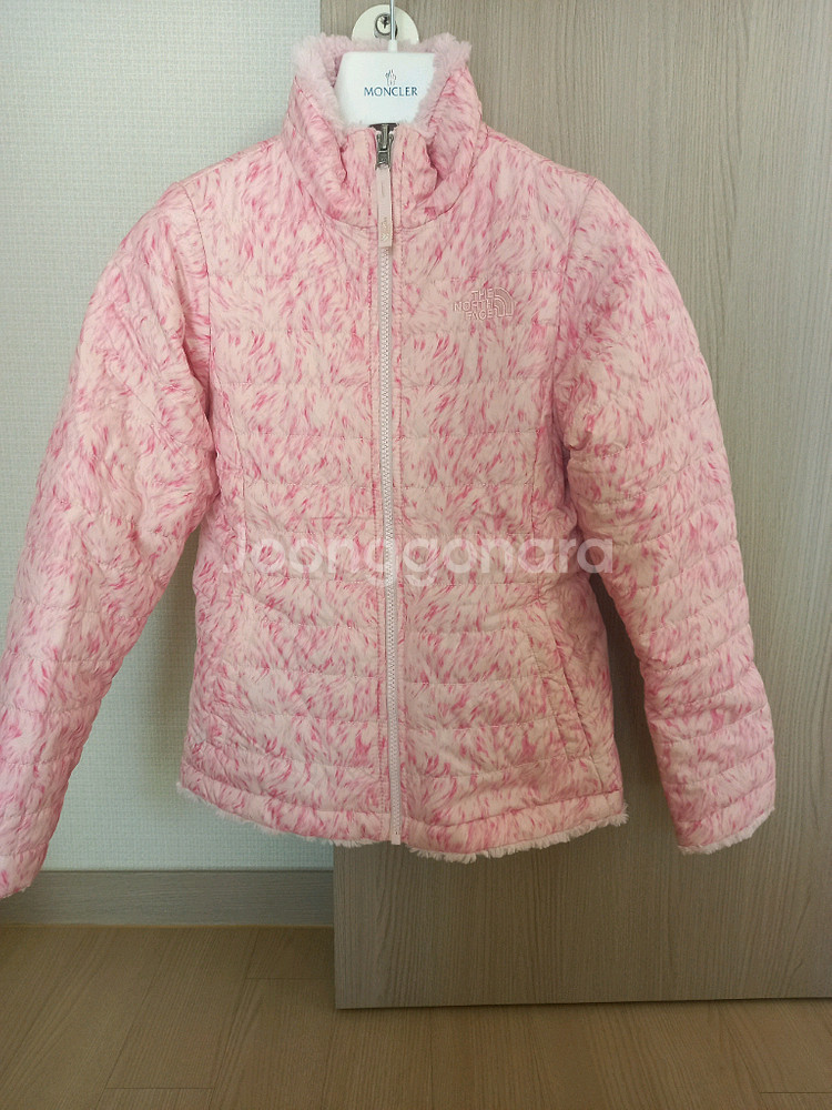 노스페이스 리버서블 양면쟈켓 걸즈M--0