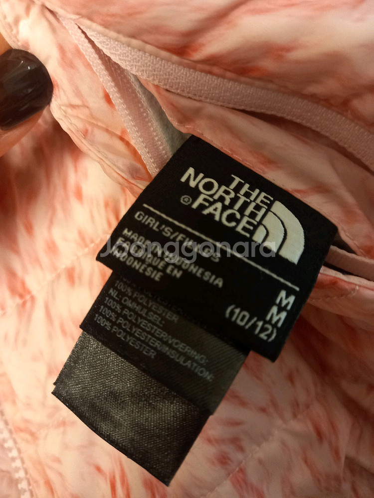 노스페이스 리버서블 양면쟈켓 걸즈M--8