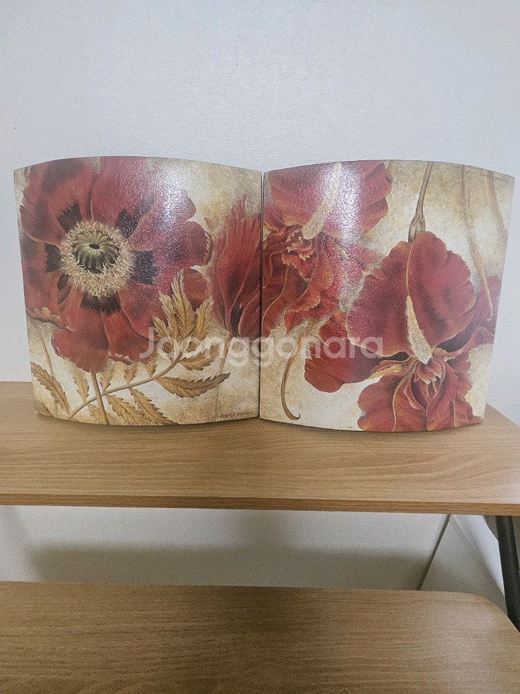 꽃 그림 액자 2개 세트--0