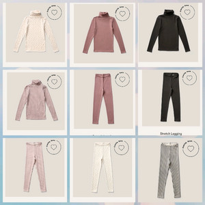 수어플룸 터틀넥,레깅스