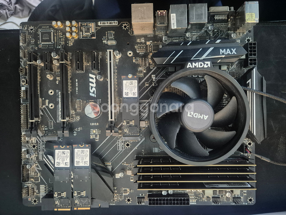 라이젠 3700x, x470게이밍 프로, ram 32g, 삼성256m.2 x3--0